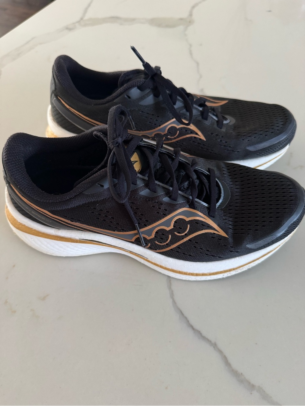 Saucony Men’s Black & Gold PWRRUN Running Shoes